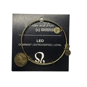 Alex and Ani Gold Leo Charm Bracelet